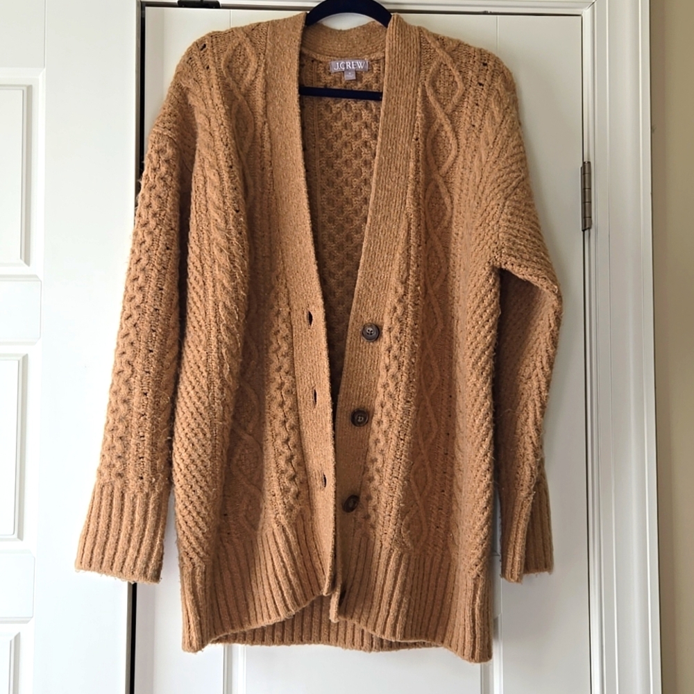 J Crew Cable Knit Cardigan